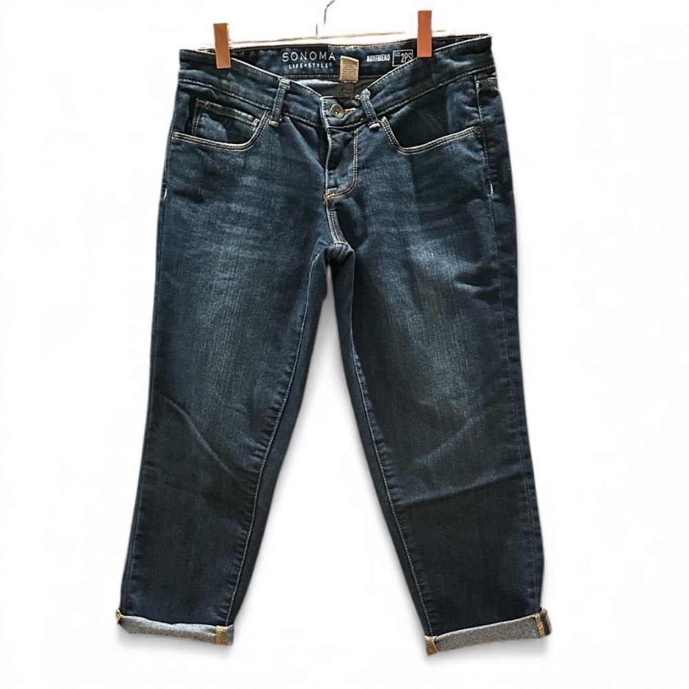 Sonoma Women's Dark Blue‎ Boyfriend Jeans 2PS